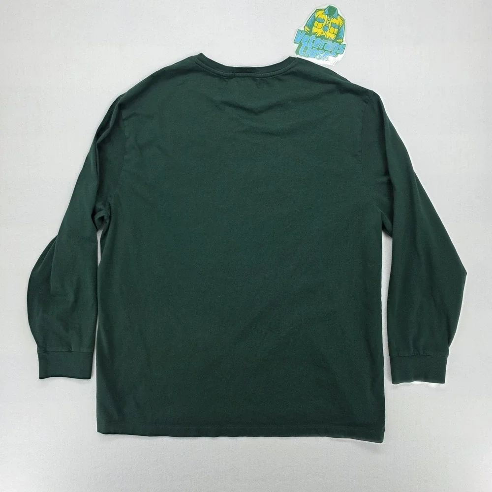Polo Ralph Lauren Mens XXL Green Plaid Patchwork Big Pony Long Sleeve T-Shirt